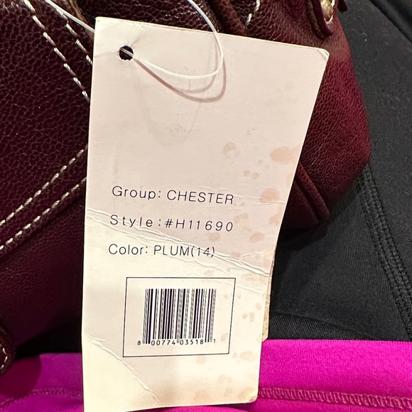 NWT Hype Elegant Plum (Cordovan) Burgundy Leather Handbag - Picture 12 of 12